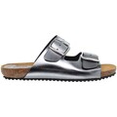 Sandalias Sandalias Bio de piel plomo metalizada para mujer - Blusandal - Modalova