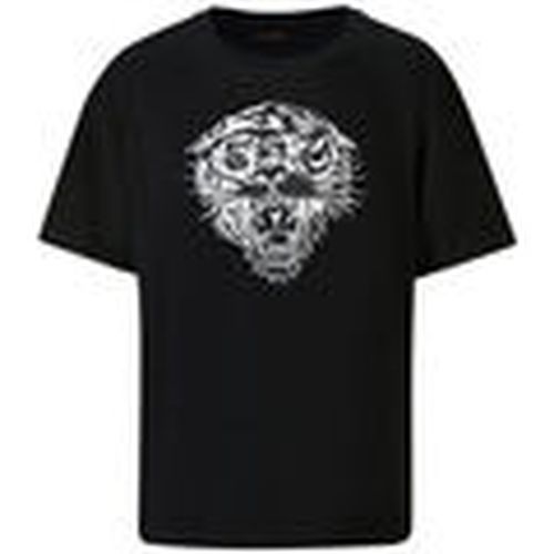 Tops y Camisetas Tiger glow tape crop tank top black para hombre - Ed Hardy - Modalova
