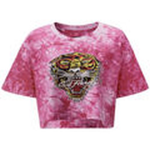 Tops y Camisetas Los tigre grop top hot pink para mujer - Ed Hardy - Modalova