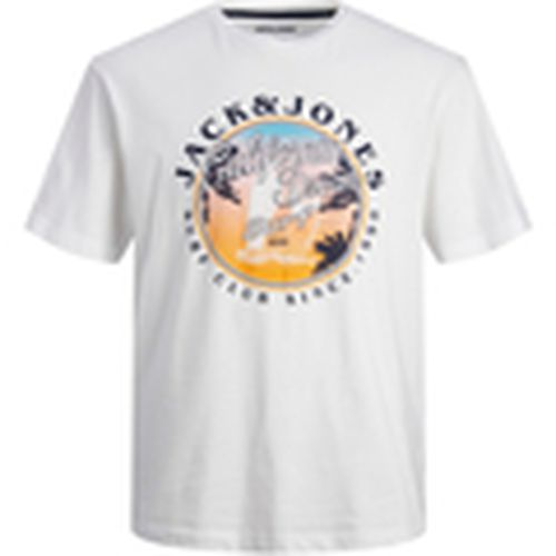 Camiseta 12247778 JJOWEN SUMMER TEE SS CREW NECK WHITE para hombre - Jack & Jones - Modalova