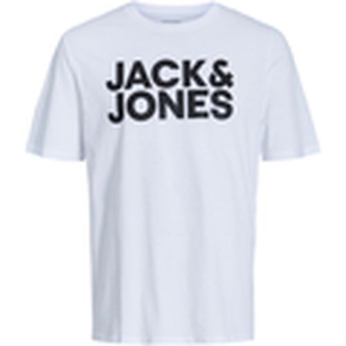 Camiseta 12151955 JJECORP LOGO TEE SS O-NECK NOOS WHITE SMALL PRINT para hombre - Jack & Jones - Modalova