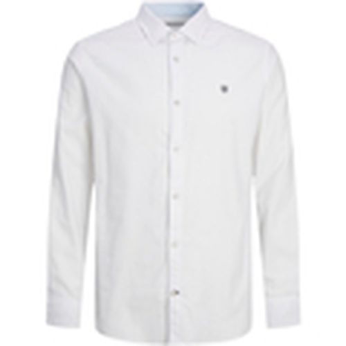 Camisa manga larga 12252742 JPRBLAMARSEILLE DETAIL SHIRT L/S SMU WHITE para hombre - Jack & Jones - Modalova