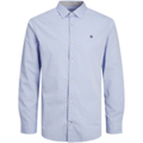 Camisa manga larga 12252742 JPRBLAMARSEILLE DETAIL SHIRT L/S SMU CASHMERE BLUE para hombre - Jack & Jones - Modalova