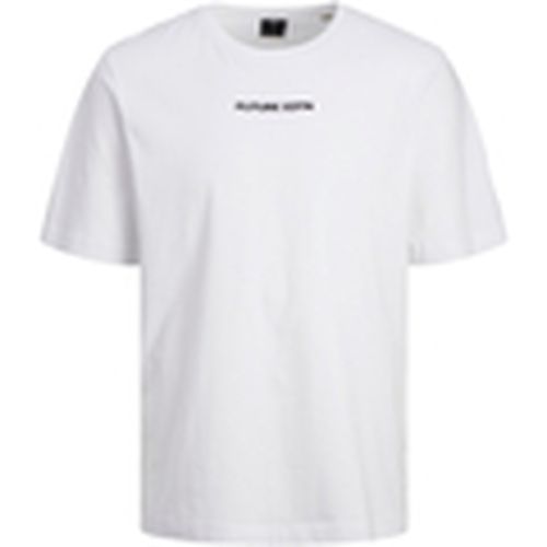 Camiseta 12253378 JCOSTAGGER TEE SS CREW NECK WHITE para hombre - Jack & Jones - Modalova