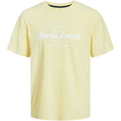 Camiseta 12247972 JJFOREST TEE SS CREW NECK FRENCH VAINILLA para hombre - Jack & Jones - Modalova