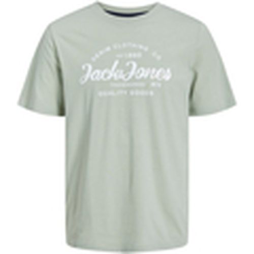 Camiseta 12247972 JJFOREST TEE SS CREW NECK DESERT SAGE para hombre - Jack & Jones - Modalova
