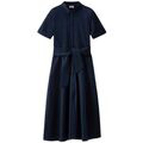 Vestidos Vestir Belted Poplin Mujer Melton Blue para mujer - Woolrich - Modalova