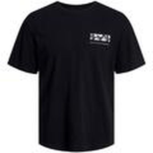 Camiseta 12249187-Black para hombre - Jack & Jones - Modalova