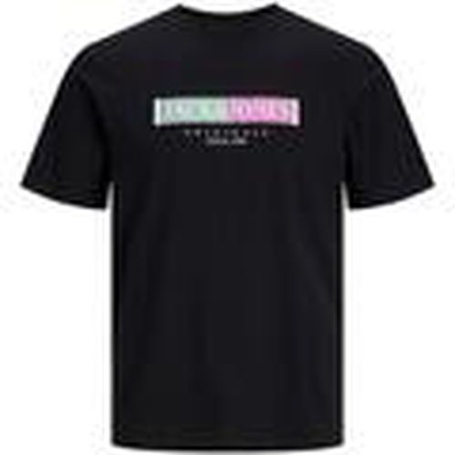 Camiseta 12252681-Black para hombre - Jack & Jones - Modalova