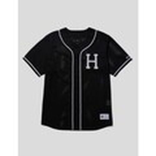 Camiseta CAMISETA CRACKERJACK BASEBALL JERSEY BLACK para hombre - Huf - Modalova