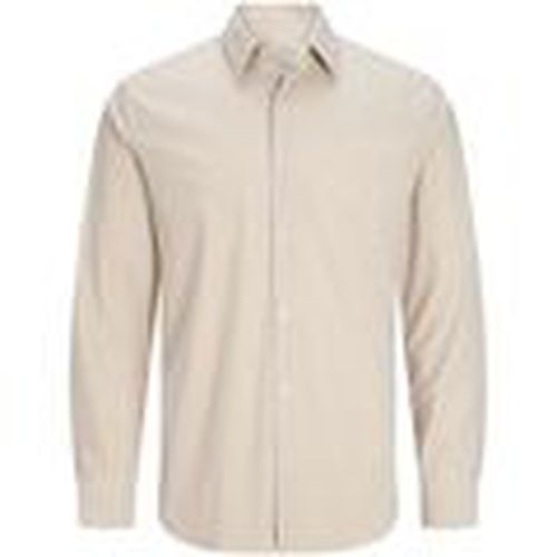 Camisa manga larga 12241530 BLAACTIVE-SAND para hombre - Jack & Jones - Modalova