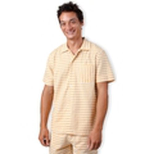 Camisa manga larga Stripes Overshirt - Sand para hombre - Brava Fabrics - Modalova