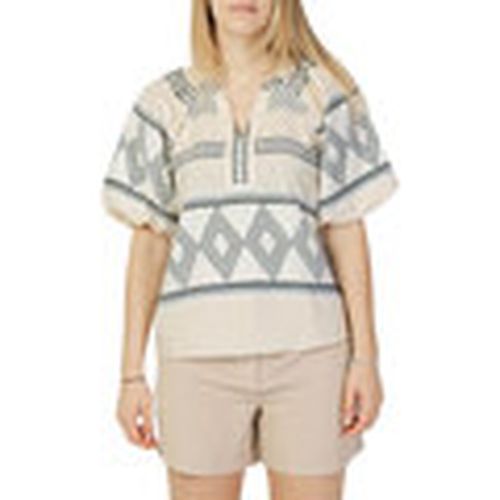Camiseta VIATNIA V-NECK 2/4 SLEEVE TOP/VOL - 14073607 para mujer - Vila - Modalova