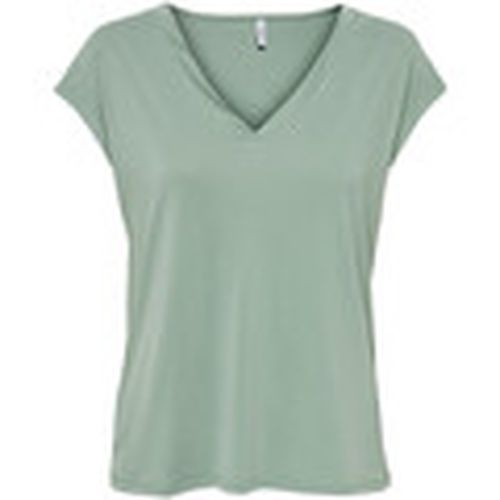 Camiseta ONLFREE S/S MODAL V-NECK TOP JRS NOOS - 15287041 para mujer - Only - Modalova