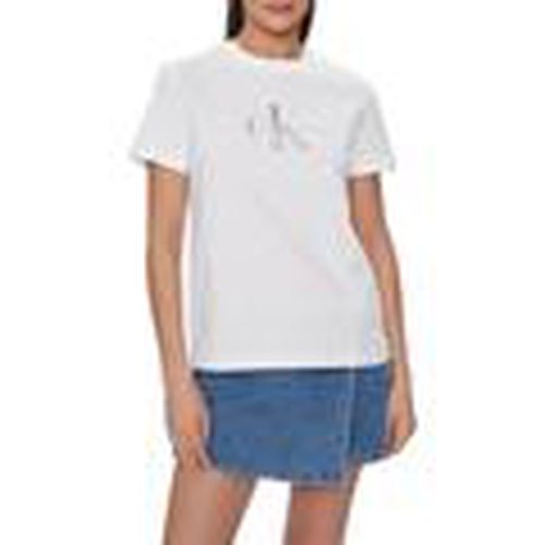 Camiseta DIFFUSED MONOLOGO J20J223264 para mujer - Calvin Klein Jeans - Modalova