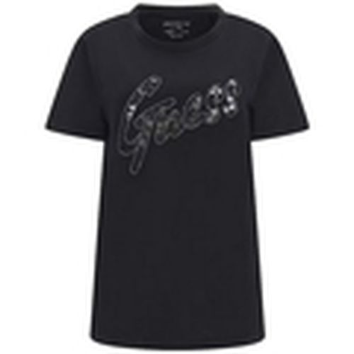 Camiseta LACE LOGO EASY W4RI25 K9RM1 para mujer - Guess - Modalova