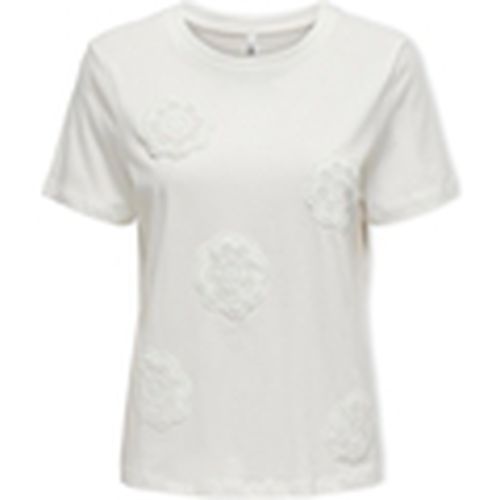 Blusa Top Tulle Life S/S - Cloud Dancer para mujer - Only - Modalova