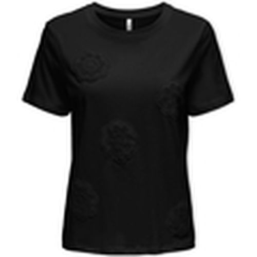 Blusa Top Tulle Life S/S - Black para mujer - Only - Modalova