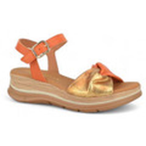 Sandalias sandalia cuña con tiras tubulares combinadas para mujer - Paula Urban - Modalova