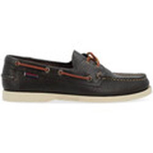 Mocasines Mocasín Portland de piel granulada marrón para hombre - Sebago - Modalova