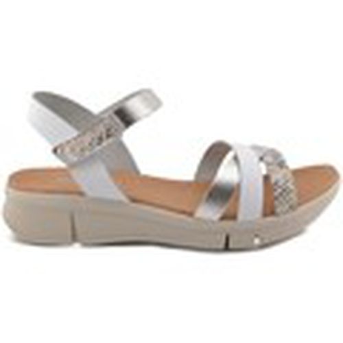 Sandalias Sandalias de mujer blancas y plata de piel by CBP para mujer - Cbp - Conbuenpie - Modalova