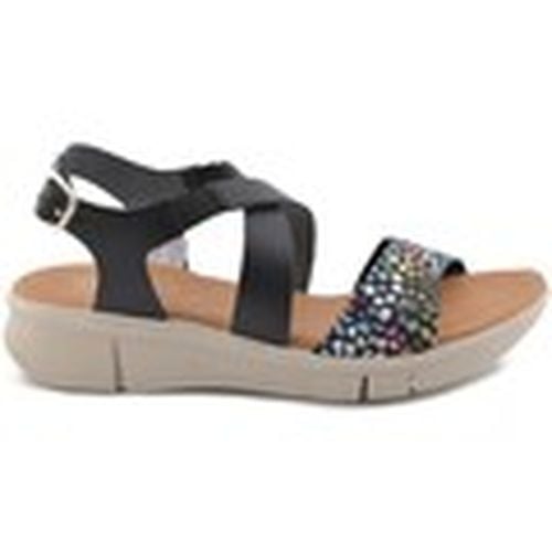 Sandalias Sandalias negras de piel con cuña para mujer - Cbp - Conbuenpie - Modalova