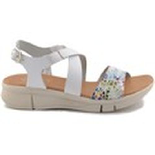 Sandalias Sandalias blancas de piel con cuña para mujer - Cbp - Conbuenpie - Modalova