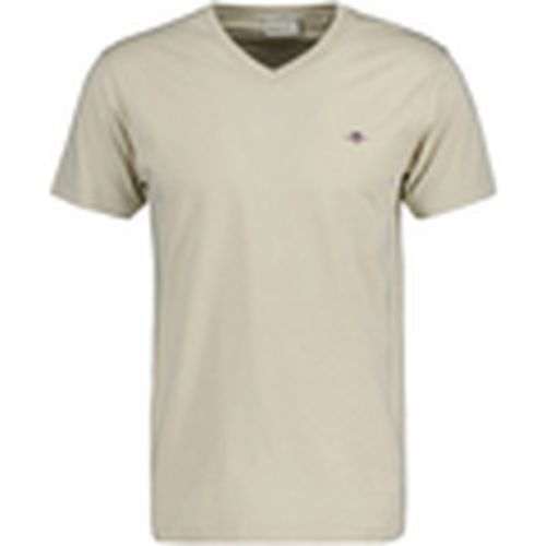 Camiseta Slim Shield V-Neck Tee para hombre - Gant - Modalova