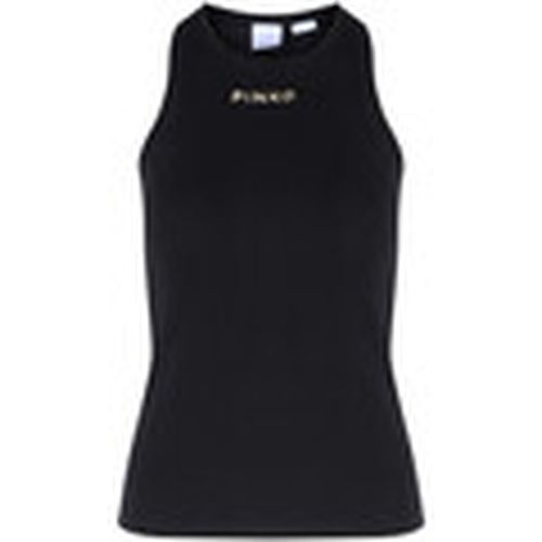 Tops y Camisetas Top negro acanalado para mujer - Pinko - Modalova