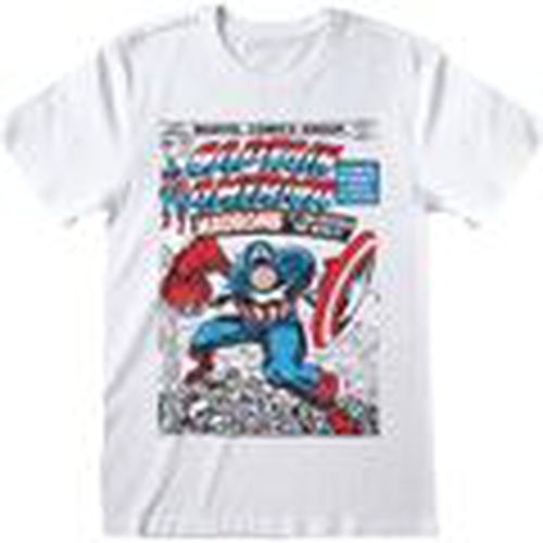 Camiseta manga larga MAR00528TSW para hombre - Capitan America - Modalova