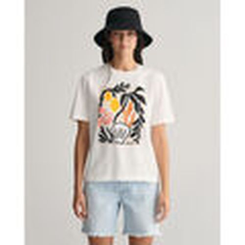 Tops y Camisetas Camiseta con estampado de palmeras para mujer - Gant - Modalova
