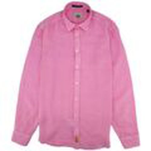 Camisa manga larga Camisa Bradford Lino Hombre Bright Pink para hombre - Bd Baggies - Modalova