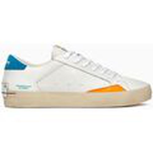 Deportivas Moda DISTRESSED 17004-PP6 WHITE/SKY para hombre - Crime London - Modalova