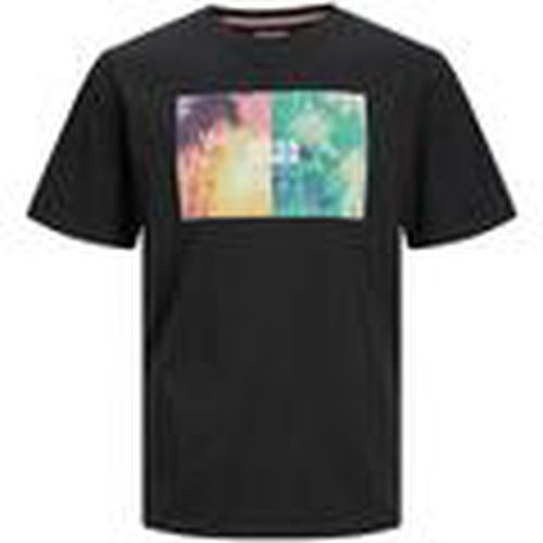 Camiseta 12247982-Black para hombre - Jack & Jones - Modalova
