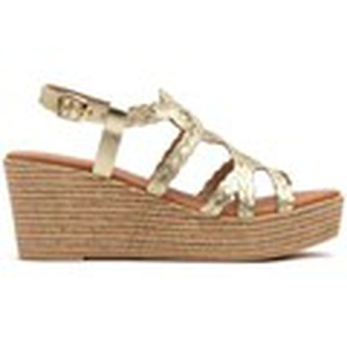 Sandalias Sandalias de mujer de piel doradas con cuña by DSD para mujer - Calzados Dsd - Modalova