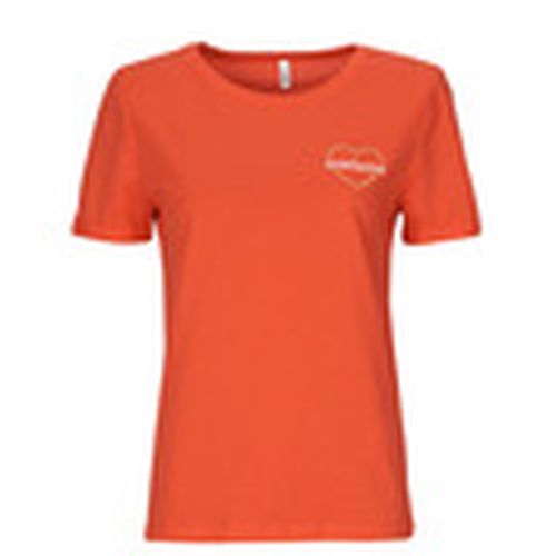 Camiseta ONLBEATE LIFE S/S HEART TOP CS JRS para mujer - Only - Modalova