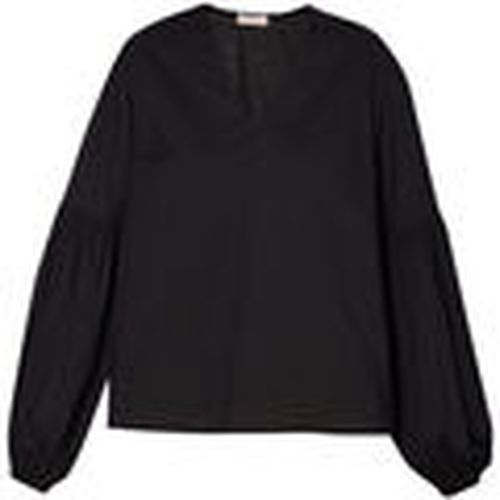 Blusa Blusa negra de muselina de algodón para mujer - Liu Jo - Modalova