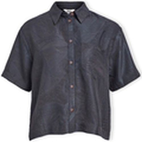 Blusa Hannima Shirt S/S - Black para mujer - Object - Modalova
