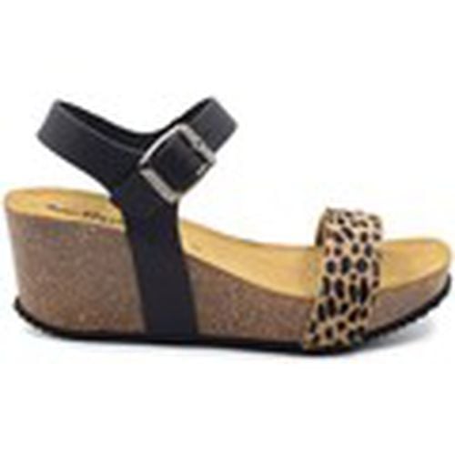 Sandalias Sandalias de mujer bio de piel negra con cuña by para mujer - Biocomfort - Modalova