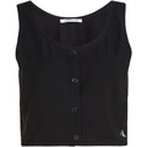 Camiseta tirantes Button Down Sleevele para mujer - Ck Jeans - Modalova