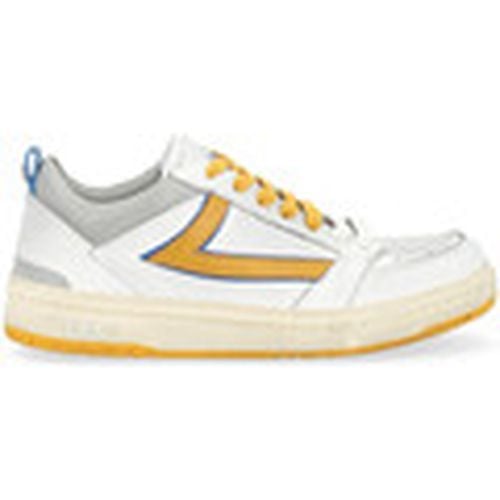 Deportivas Moda Zapatilla Starlight en cuero blanco y amarillo para hombre - Htc - Modalova