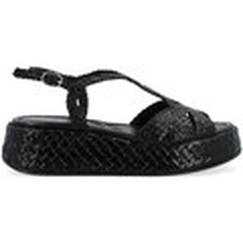 Sandalias Sandalia Maui de piel tejida negra para mujer - Pon´s Quintana - Modalova