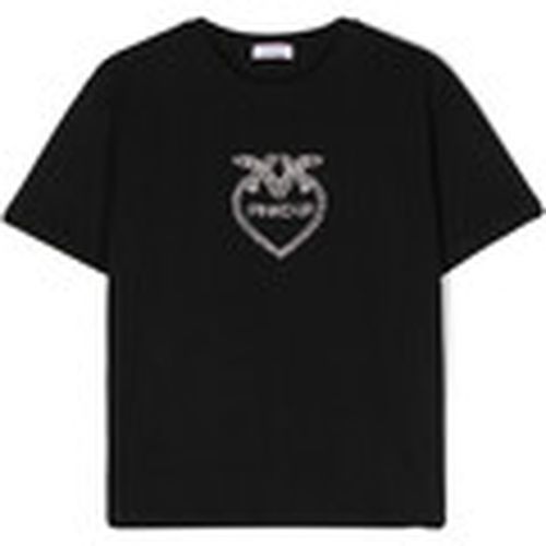 Tops y Camisetas UP T-SHIRT CON LOGO IN STRASS Art. S4PIJGTH056 para mujer - Pinko - Modalova