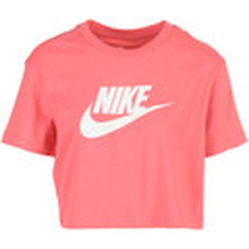 Camiseta W Nsw Tee Essential Crp Icn Ftr para mujer - Nike - Modalova