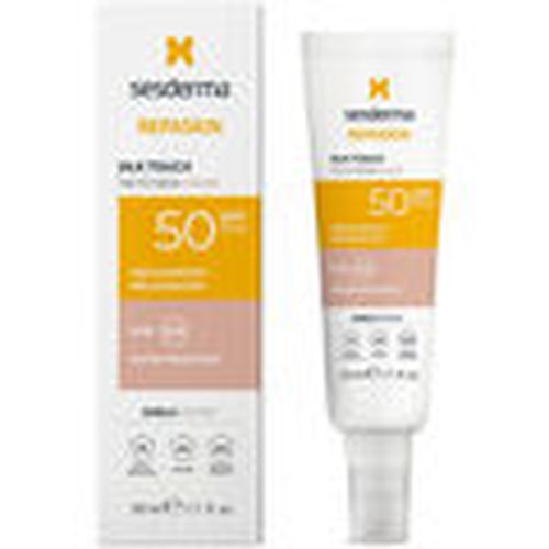 Protección solar Repaskin Facial Tacto Seda Con Color Spf50 para mujer - Sesderma - Modalova