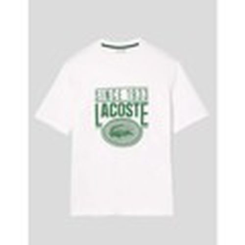 Camiseta CAMISETA LOOSE FIT GRAPHIC TEE BLANC para hombre - Lacoste - Modalova