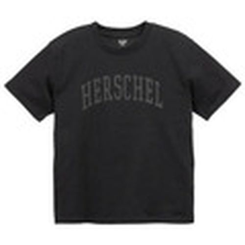 Camiseta Faculty Tee Women's Black/Black Beauty para hombre - Herschel - Modalova