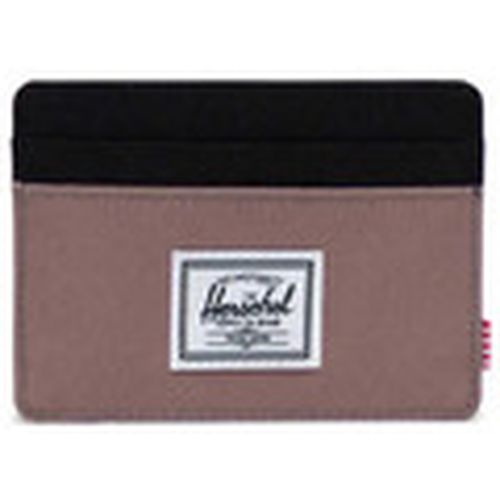 Cartera Charlie Cardholder Taupe Grey/Black para hombre - Herschel - Modalova