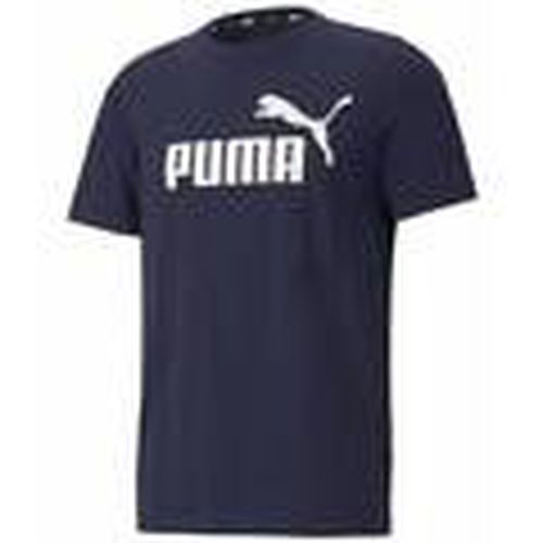 Tops y Camisetas ESS Logo Tee Peacoat 58666606 para hombre - Puma - Modalova