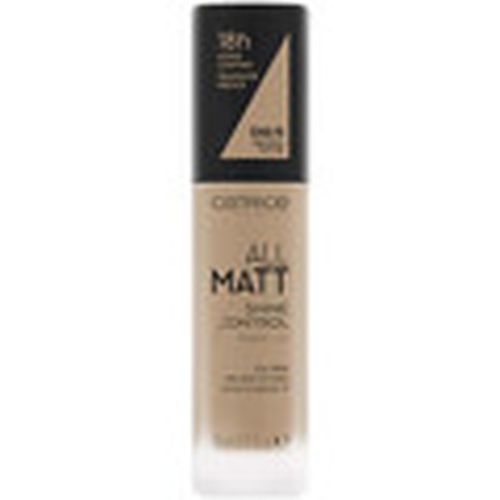 Base de maquillaje Matte Foundation All Matt Shine Control - 46 N Neutral para mujer - Catrice - Modalova